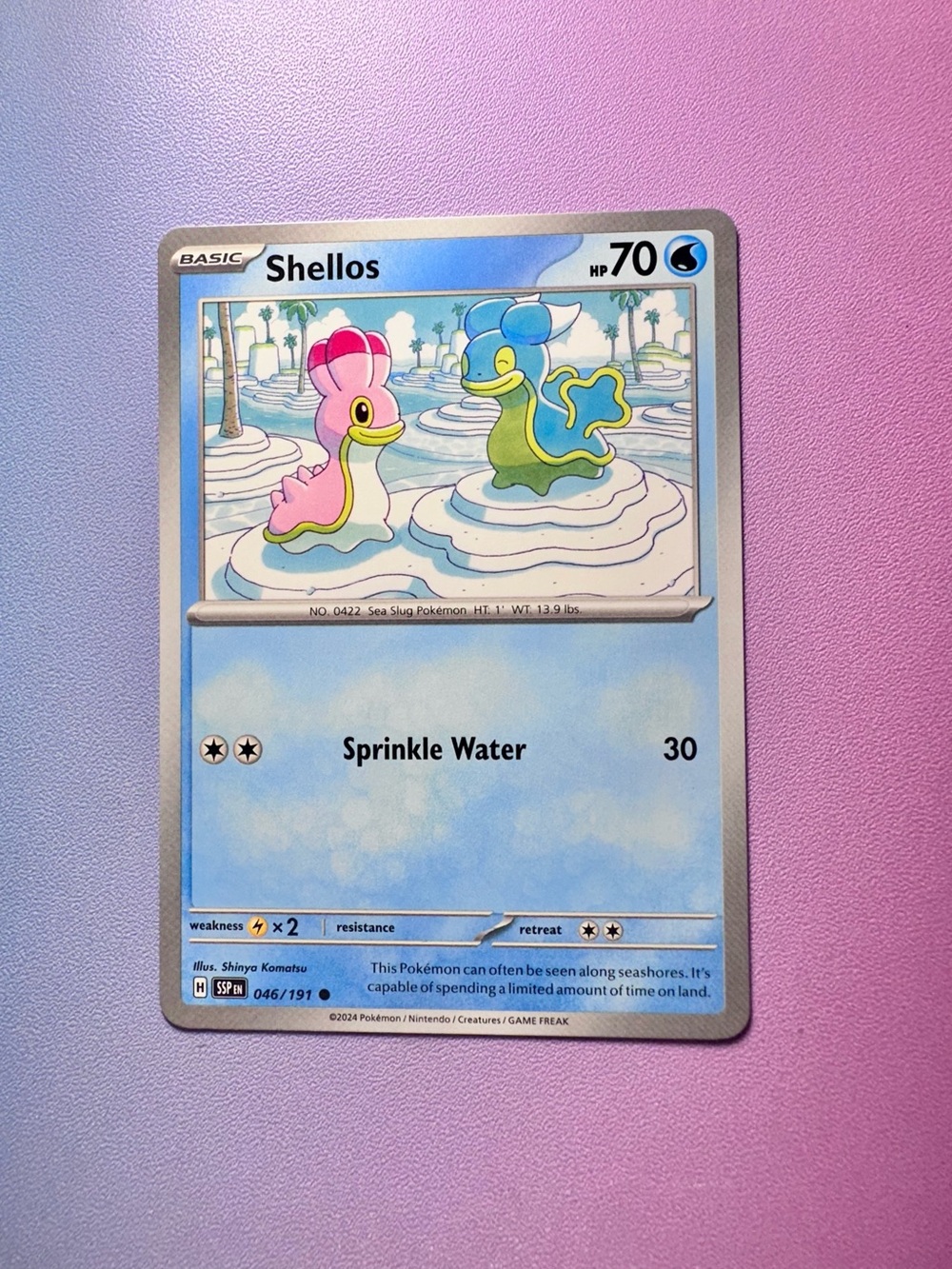 shellos - 046/191 (common) — pokemon: surging sparks